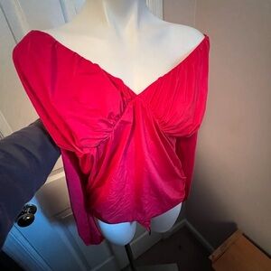 NWT Rebdolls pink leotard snap bodysuit